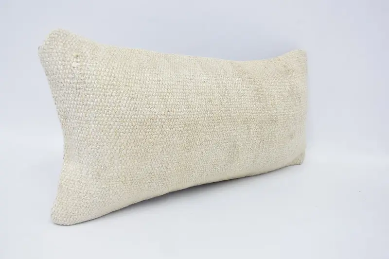 12x24 White Cushion, Vintage Pillow, Pillow, Vintage Kilim Pillow, Meditation Pillow Case, Ethnic Throw Pillow, Kilim Pillow Cover - 3
