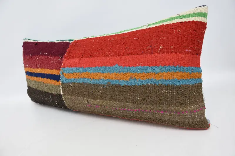 Anatolian Cushion Case, 16x36 Red Pillow Case, Vintage Pillow, Pastel Cushion Cover, Toss Cushion Case, Boho Pillow Sham Cover, Pillow, Gift Pillow - 4