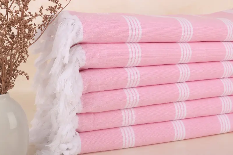 Wedding Anniversary Gift, Bachelorette Party Favors, Bridesmaid Gifts, Bachelorette Party Gift, 70x30 Cotton Striped Towel, Wedding For Favor - 1