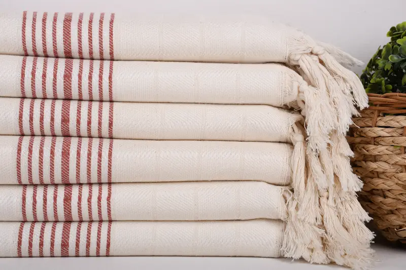 70x40 Cotton Striped Towel, Bridal Shower Favors, Summer Towel, Fouta towel, Gift Towel, Florida Bachelorette Party Favors, Personalized Gift - 2