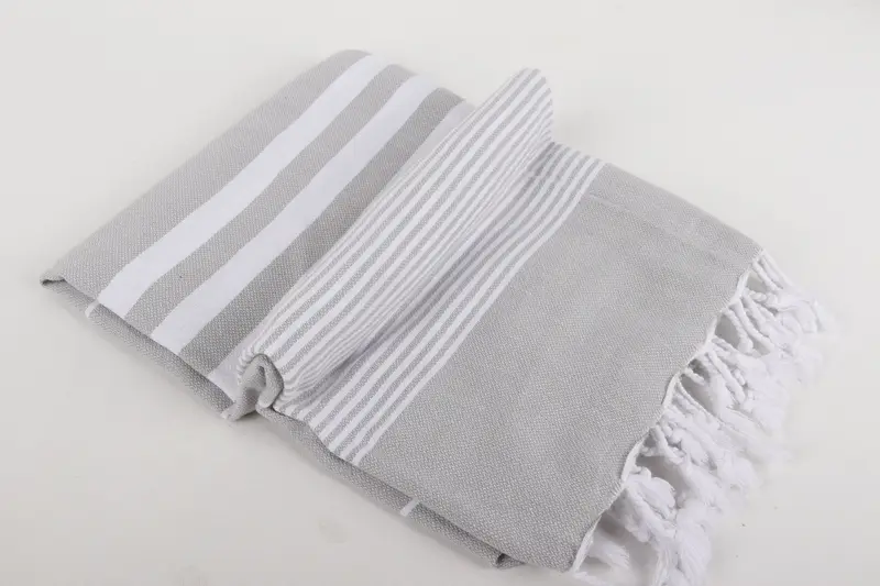 Housewarming Gift, Custom Wedding Gifts, Quick-dry travel peshtemal towel, Best Friend Gift Ideas, 70x40 Cotton Striped Towel, Large Turkish Towel - 6