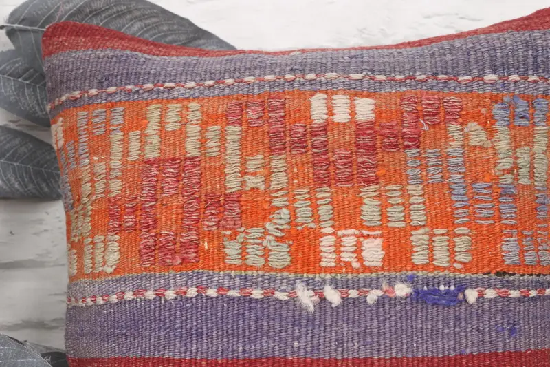 Vintage Pillow, 16x16 Blue Cushion Cover, Natural Cushion Cover, Pillow for Couch, Home Decor Pillow, Crochet Pattern Cushion Case, Cushion Case - 2