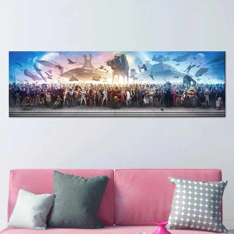 Zarif Star Wars Kanvası: Mükemmel Man Cave Dekoru