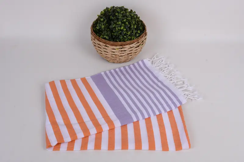 Custom Beach Towel, Monogram Turkish Bath Towel, Summer Gift, Decorative Towel, 68x36 Cotton Striped Towel, Beach towel, Best Friend Gift Ideas - 4