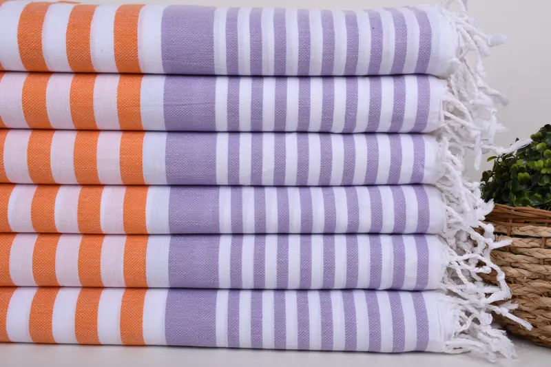 Custom Beach Towel, Monogram Turkish Bath Towel, Summer Gift, Decorative Towel, 68x36 Cotton Striped Towel, Beach towel, Best Friend Gift Ideas - 2