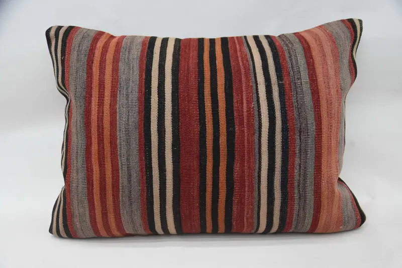 Pillow, 20x28 Red Pillow Cover, Vintage Kilim Throw Pillow, One Of A Kind Pillow Cover, Kilim Cushion Sham, Customized Pillow, Throw Kilim Pillow - 4