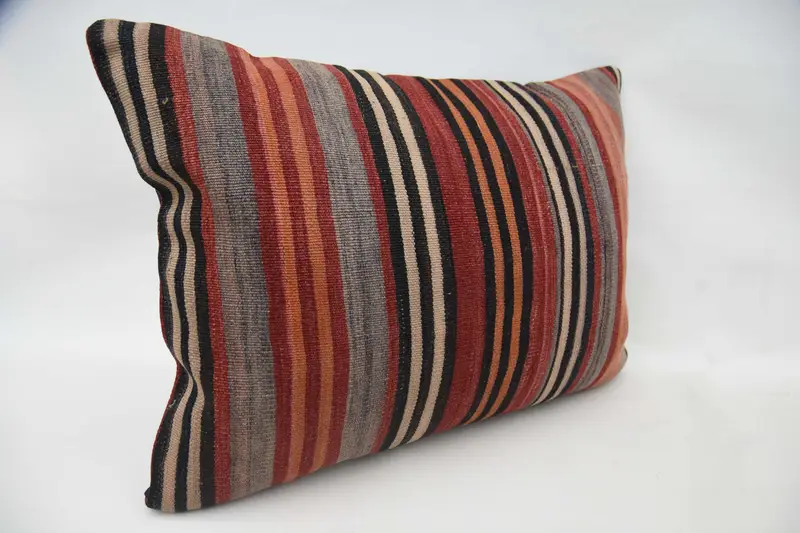 Pillow, 20x28 Red Pillow Cover, Vintage Kilim Throw Pillow, One Of A Kind Pillow Cover, Kilim Cushion Sham, Customized Pillow, Throw Kilim Pillow - 3