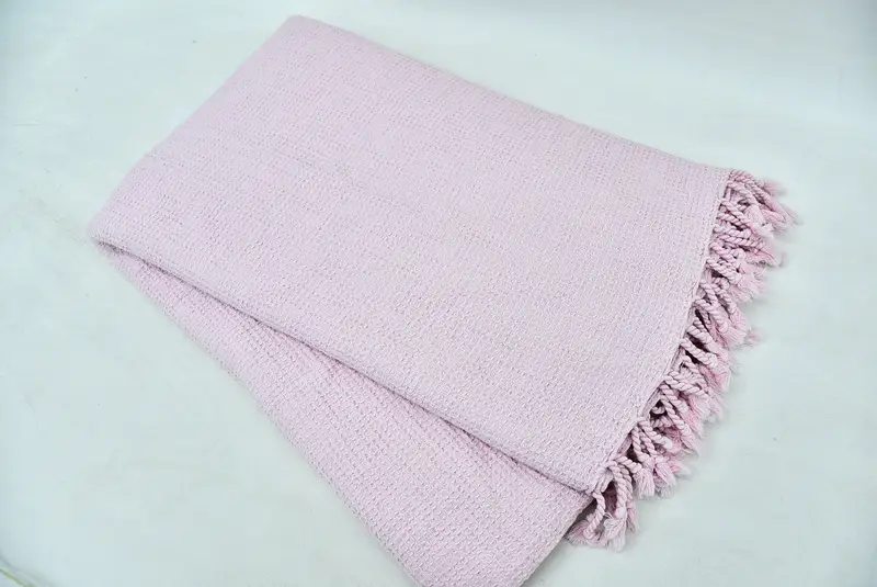 80x68 Cotton Waffle Towel, Throw Blanket Couch, Turkish Throw Blanket, Bridesmaid Gifts Personalized, Woven Throw Blanket, Bridal Shower Gift - 5