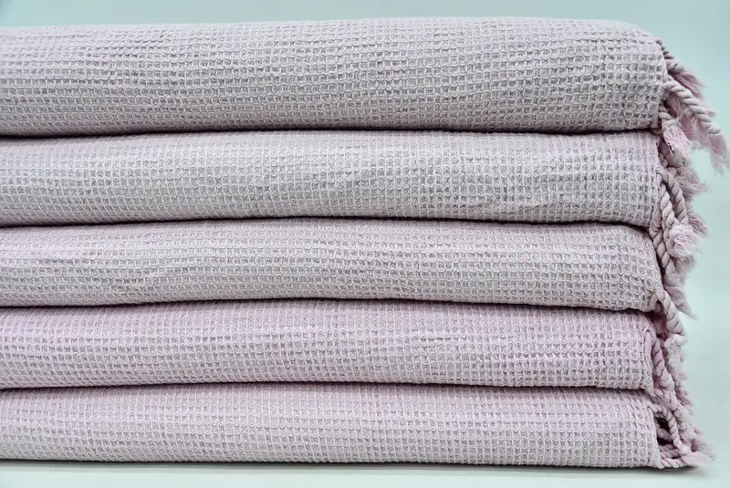80x68 Cotton Waffle Towel, Throw Blanket Couch, Turkish Throw Blanket, Bridesmaid Gifts Personalized, Woven Throw Blanket, Bridal Shower Gift - 2