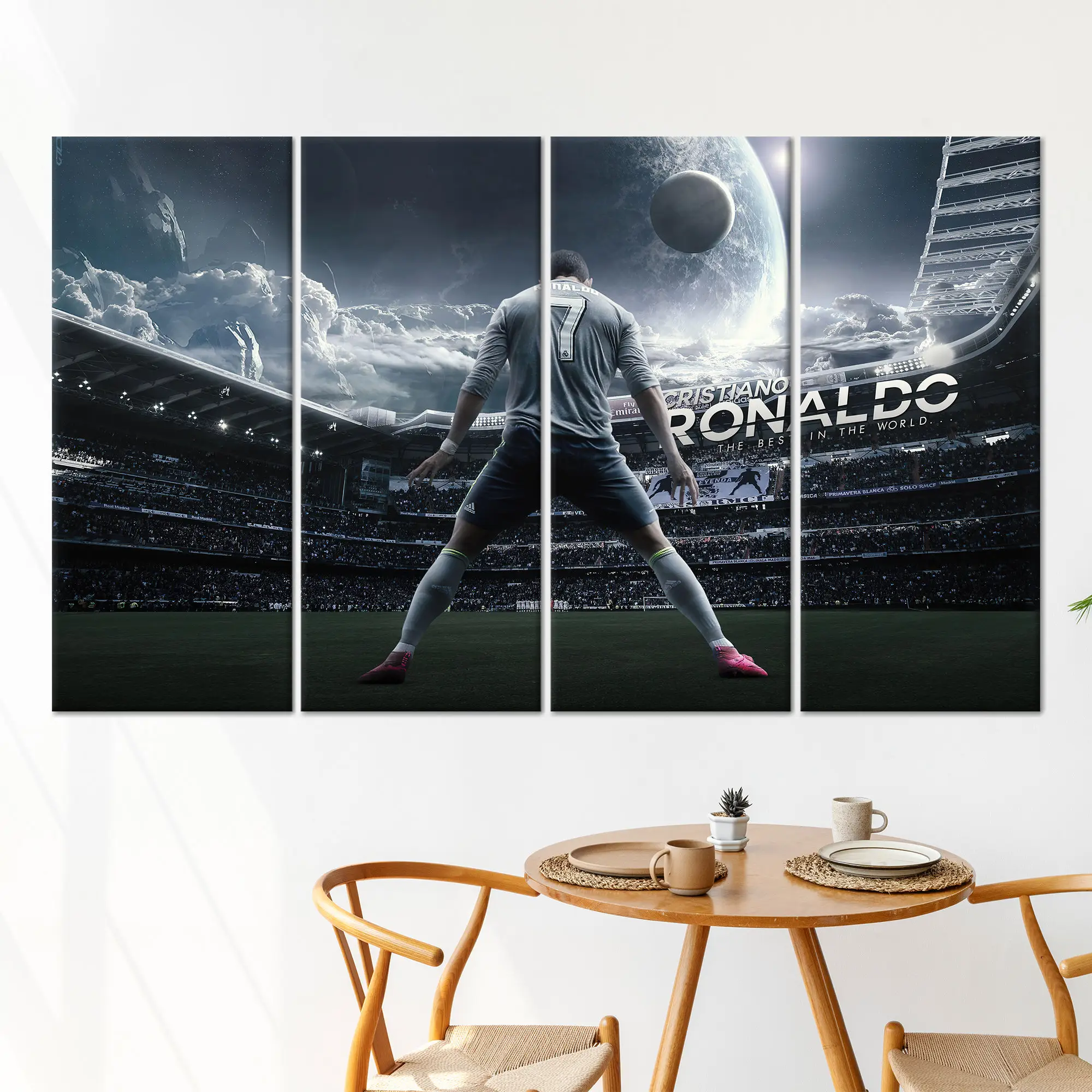 Ronaldo Lover Gift: Printed Canvas Celebrating Football Legend - 1