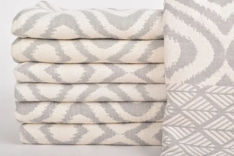 Organic Throw, Beach Theme Bachelorette Party, Woven Blanket, Spa Gift, Bachelorette Gifts, 68x50 Cotton Diamond Towel, Custom Wedding Gifts - 3