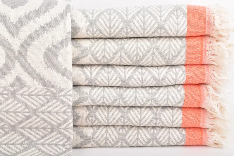 Organic Throw, Beach Theme Bachelorette Party, Woven Blanket, Spa Gift, Bachelorette Gifts, 68x50 Cotton Diamond Towel, Custom Wedding Gifts - 2
