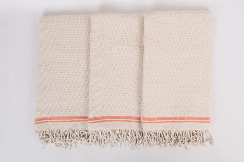 Bridesmaid Gift Towel, Spa Gift Towel, Fouta towel, Organic Towel, Personalized Wedding Gift For Couple, Peshtemal Towel, 68x36 Cotton Striped Towel - 7