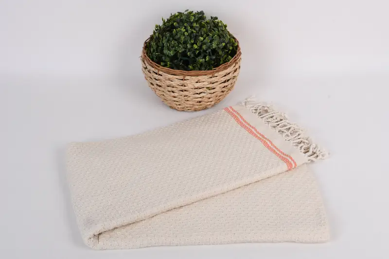 Bridesmaid Gift Towel, Spa Gift Towel, Fouta towel, Organic Towel, Personalized Wedding Gift For Couple, Peshtemal Towel, 68x36 Cotton Striped Towel - 4