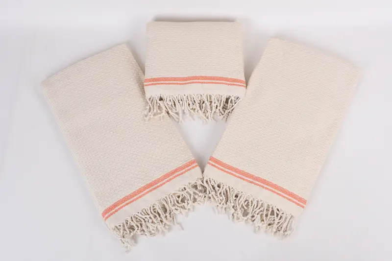 Bridesmaid Gift Towel, Spa Gift Towel, Fouta towel, Organic Towel, Personalized Wedding Gift For Couple, Peshtemal Towel, 68x36 Cotton Striped Towel - 6
