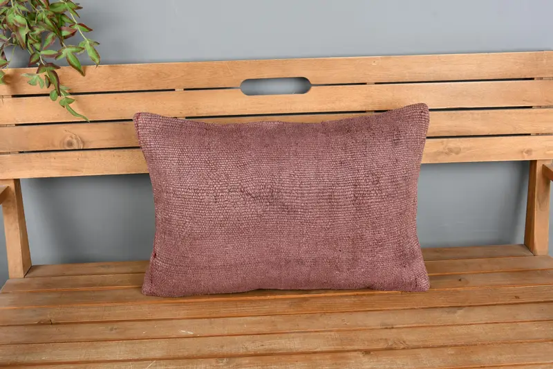 Tapestry Pillow Sham, Interior Designer Pillow, Boho Pillow, Decorative Throw Pillow, 16x24 Brown Cushion Case, Turkish Kilim Pillow, Pillow Case - 6