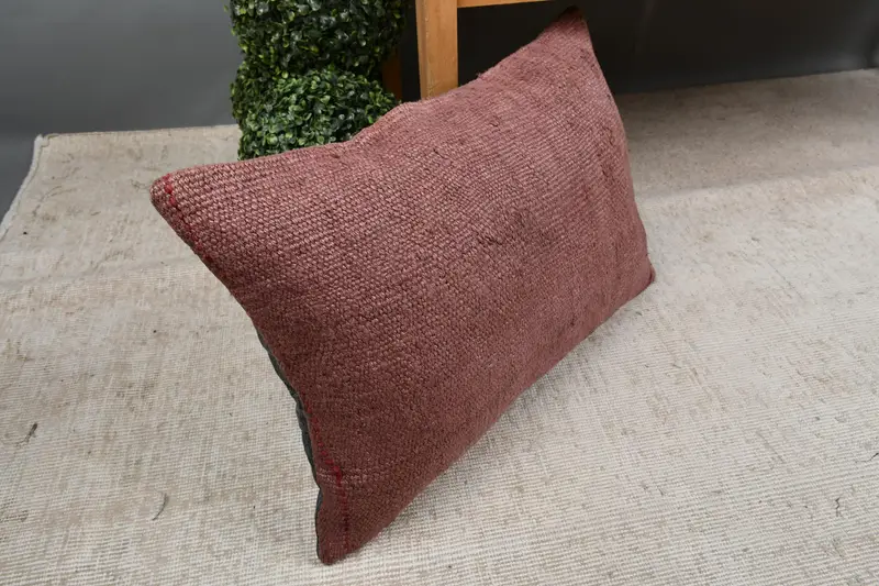 Tapestry Pillow Sham, Interior Designer Pillow, Boho Pillow, Decorative Throw Pillow, 16x24 Brown Cushion Case, Turkish Kilim Pillow, Pillow Case - 7