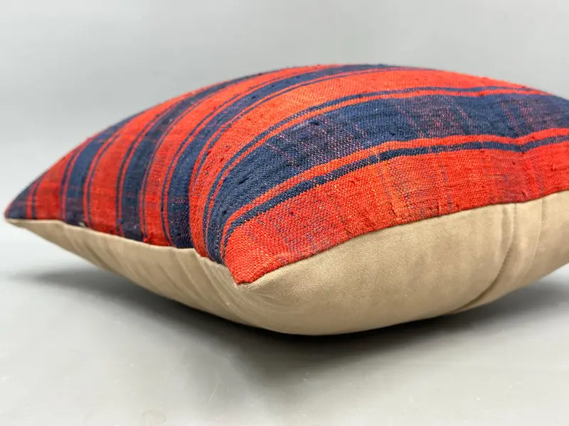 Hippie Throw Pillow Cover, Gift Pillow, Pillow for Couch, Art Deco Cushion, Nomadic Cushion, Pillow, Vintage Kilim Throw Pillow, 18x18 Red Cushion - 6