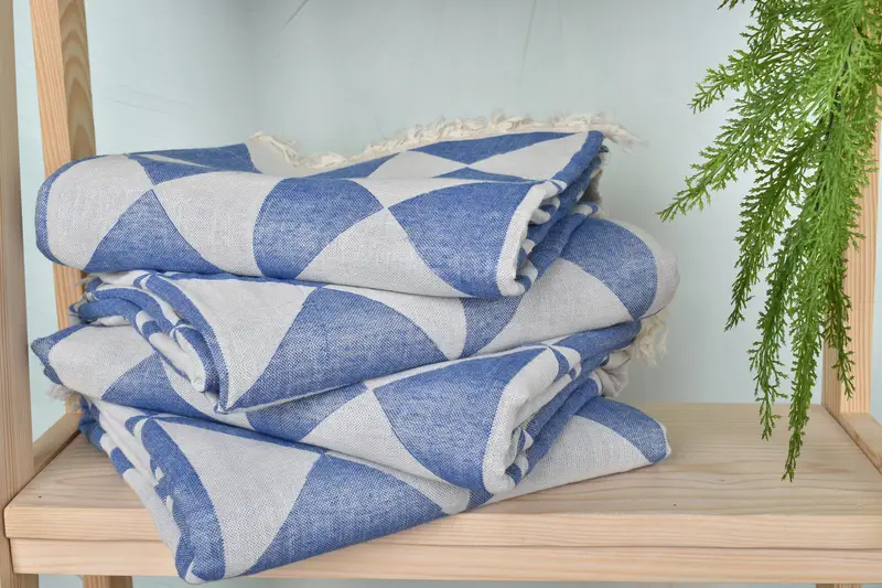 Beach towel, Custom Beach Towel, 70x40 Cotton Geometric Towel, Sand-resistant towel, Turkish Beach Towel Personalized, Anniversary Gift For Her - 8