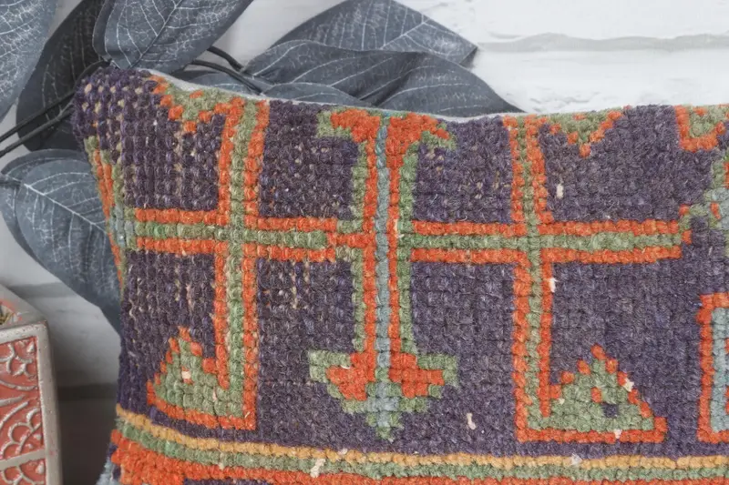 8x16 Blue Pillow, Cushion Cover, Gift Pillow, Ethnic Throw Cushion, Boho Pillow Sham Cover, Pillow for Sofa, Comfy Throw Pillow Case - 2