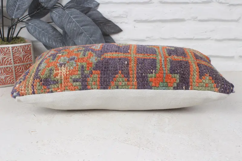 8x16 Blue Pillow, Cushion Cover, Gift Pillow, Ethnic Throw Cushion, Boho Pillow Sham Cover, Pillow for Sofa, Comfy Throw Pillow Case - 5