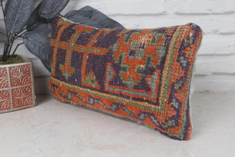 8x16 Blue Pillow, Cushion Cover, Gift Pillow, Ethnic Throw Cushion, Boho Pillow Sham Cover, Pillow for Sofa, Comfy Throw Pillow Case - 3