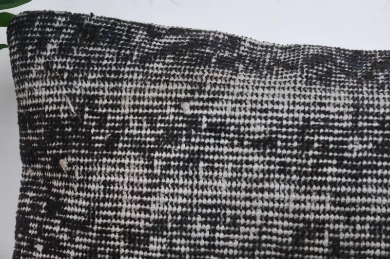 Ethnic Pillow Sham, Pillow for Sofa, Turkish Pillow, 12x24 Black Pillow Cover, Ethnical Kilim Rug Pillow, Cushion Cover - 2