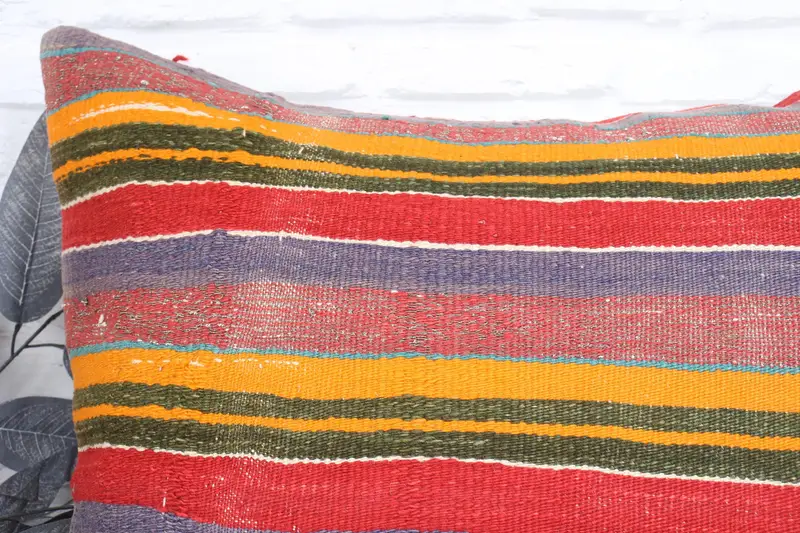 Kilim Pillow, 24x24 Red Pillow Cover, Interior Designer Pillow, Tapestry Pillow, Pillow Sham, Turkish Kilim Pillow, Anatolian Cushion Case - 2
