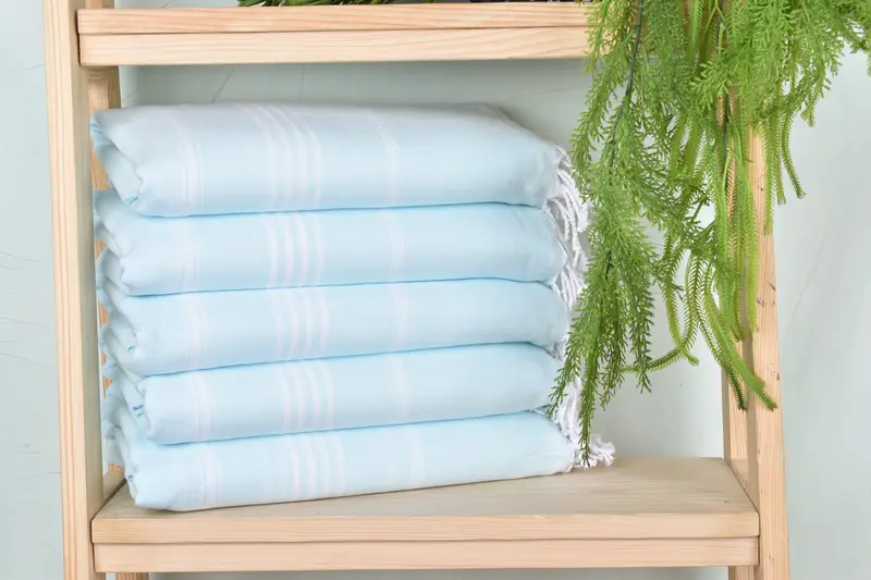 Decorative Towel, Bridal Party Gifts, 70x40 Cotton Striped Towel, Custom Wedding Towel, Best Friend Gift, Handmade Gift, Turkish hand towel - 1