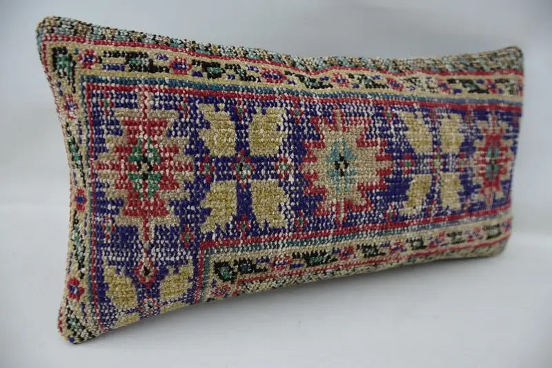 Pillow for Couch, Kilim Pillow, Gift Pillow, Farmhouse Pillow Case, 12x24 Beige Pillow Cover, Cushion Cover, Vintage Kilim Pillow Cushion Case - 2