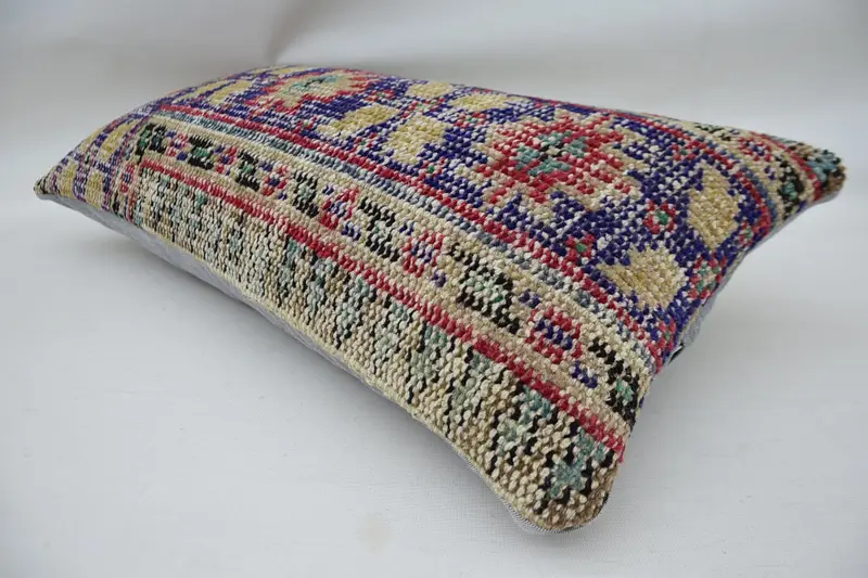 Pillow for Couch, Kilim Pillow, Gift Pillow, Farmhouse Pillow Case, 12x24 Beige Pillow Cover, Cushion Cover, Vintage Kilim Pillow Cushion Case - 6