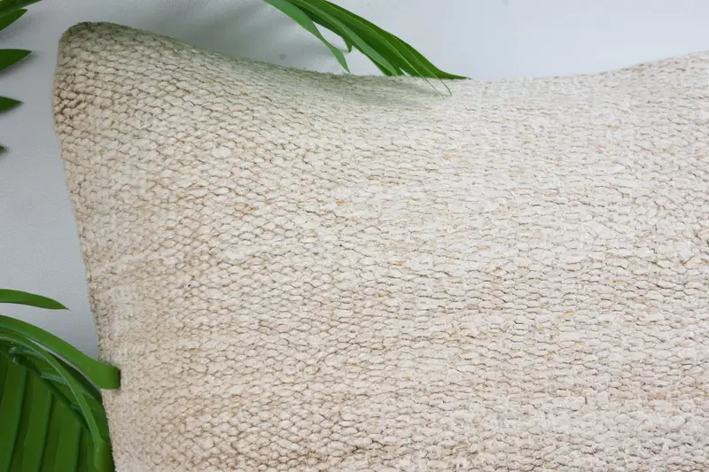 Couch Pillow Sham, Throw Kilim Pillow, Antique Pillows, Cushion Case, 16x16 White Cushion, Neutral Throw Pillow Cover, Boho Pillow - 2