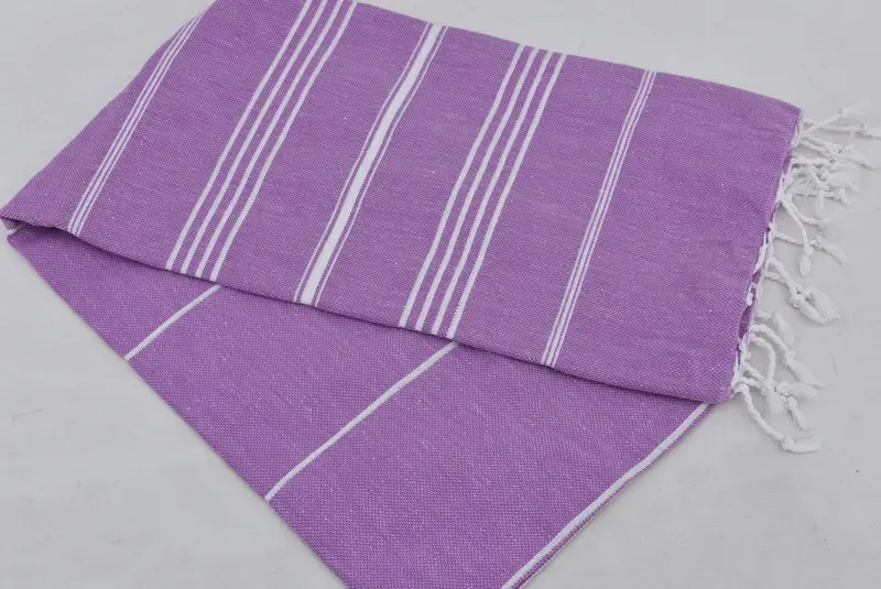 Luxury Turkish peshtemal beach towel, Thin towel, Gift For Her, Monogrammed Beach Towel, 70x40 Cotton Striped Towel, Wedding Gift For Bride - 4