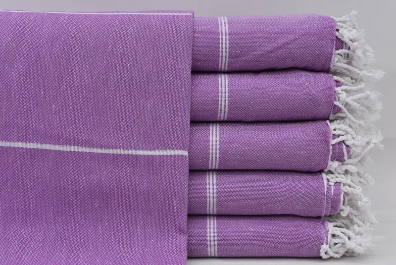 Luxury Turkish peshtemal beach towel, Thin towel, Gift For Her, Monogrammed Beach Towel, 70x40 Cotton Striped Towel, Wedding Gift For Bride - 3
