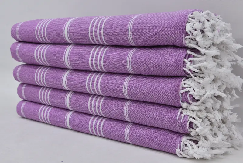 Luxury Turkish peshtemal beach towel, Thin towel, Gift For Her, Monogrammed Beach Towel, 70x40 Cotton Striped Towel, Wedding Gift For Bride - 1
