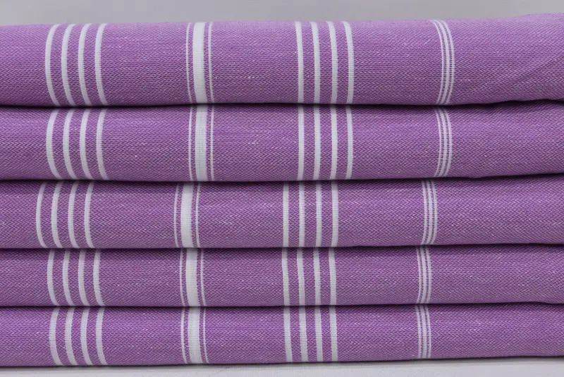 Luxury Turkish peshtemal beach towel, Thin towel, Gift For Her, Monogrammed Beach Towel, 70x40 Cotton Striped Towel, Wedding Gift For Bride - 2