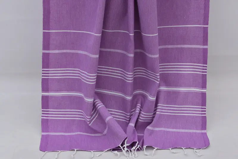 Luxury Turkish peshtemal beach towel, Thin towel, Gift For Her, Monogrammed Beach Towel, 70x40 Cotton Striped Towel, Wedding Gift For Bride - 8