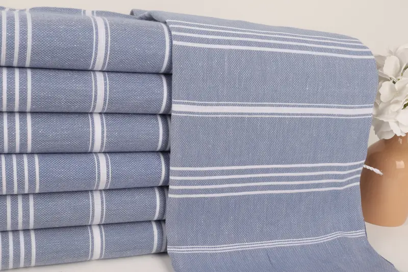 Absorbent towel, 70x40 Cotton Striped Towel, Housewarming Gift, Spa Towel, Anniversary Gift For Her, Turkish Towel Bulk, Personalized Wedding Gift - 2