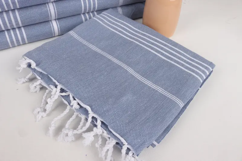 Absorbent towel, 70x40 Cotton Striped Towel, Housewarming Gift, Spa Towel, Anniversary Gift For Her, Turkish Towel Bulk, Personalized Wedding Gift - 5