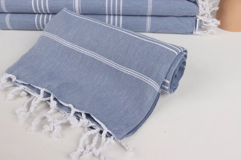 Absorbent towel, 70x40 Cotton Striped Towel, Housewarming Gift, Spa Towel, Anniversary Gift For Her, Turkish Towel Bulk, Personalized Wedding Gift - 4