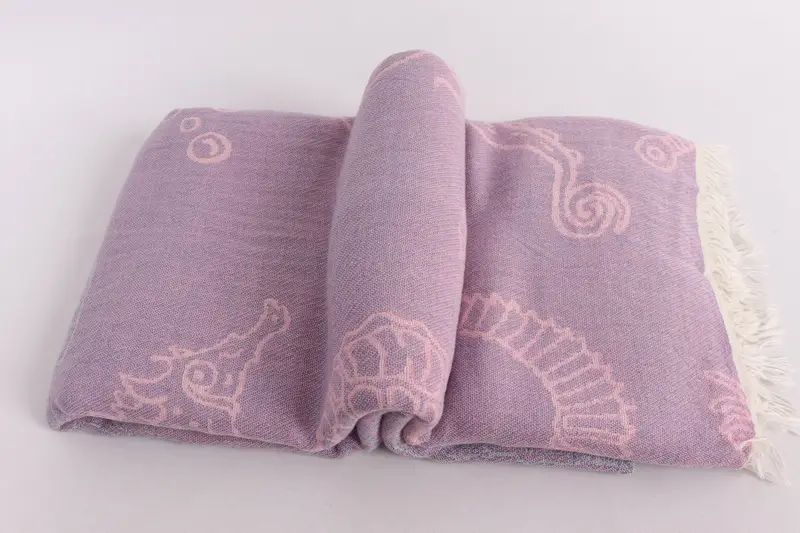 88x60 Cotton Sea -Kreaturen und Meerjungfrau -Designtuch, personalisierte Geschenke, gewebte Decke, Bachelorette Party Dekorationen, Boho -Wurfdeckeln - 7