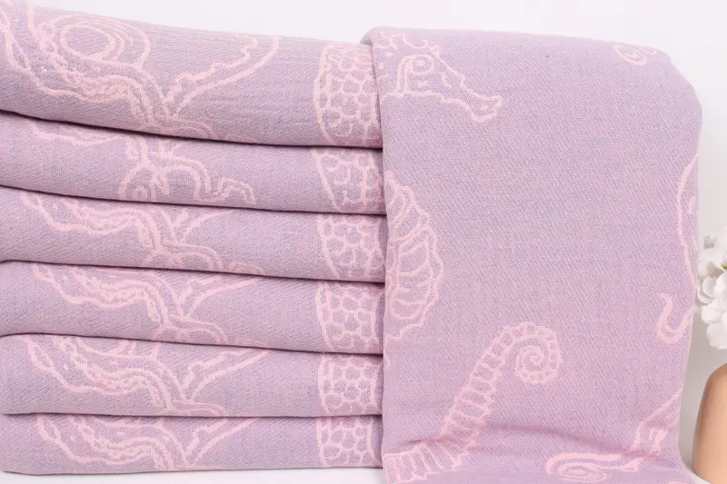 88x60 Cotton Sea -Kreaturen und Meerjungfrau -Designtuch, personalisierte Geschenke, gewebte Decke, Bachelorette Party Dekorationen, Boho -Wurfdeckeln - 3