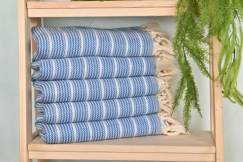 Bridesmaid Gift, Bachelor Towel, Wedding Favors, Pool Towels, Custom Wedding Gifts, 70x40 Cotton Striped Towel, Housewarming Gift, Wedding For Favor - 1
