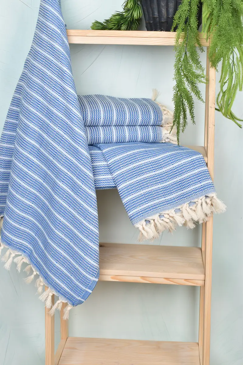 Bridesmaid Gift, Bachelor Towel, Wedding Favors, Pool Towels, Custom Wedding Gifts, 70x40 Cotton Striped Towel, Housewarming Gift, Wedding For Favor - 6