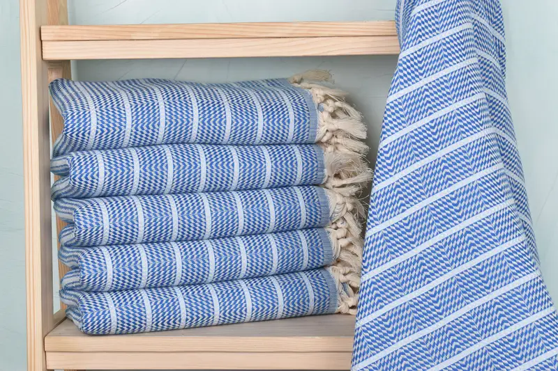 Bridesmaid Gift, Bachelor Towel, Wedding Favors, Pool Towels, Custom Wedding Gifts, 70x40 Cotton Striped Towel, Housewarming Gift, Wedding For Favor - 2