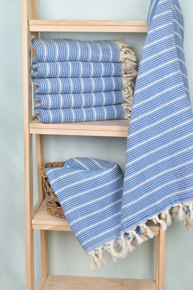 Bridesmaid Gift, Bachelor Towel, Wedding Favors, Pool Towels, Custom Wedding Gifts, 70x40 Cotton Striped Towel, Housewarming Gift, Wedding For Favor - 3