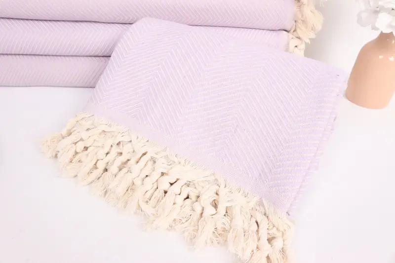 Turkish Blanket, Best Friend Wedding Gift, Woven Throw Blanket, Turkish Tablecloth, Bedspread, 84x68 Cotton Zig zag Towel, Bachelor Party Gifts - 4