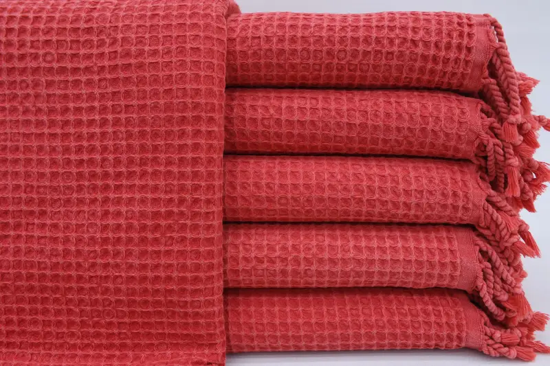 Yoga Towel, Luxury towel, Best Friend Wedding Gift, Bachelorette Party Gift, Best Friend Christmas Gift, 68x36 Cotton Waffle Towel, Sand-free towel - 1