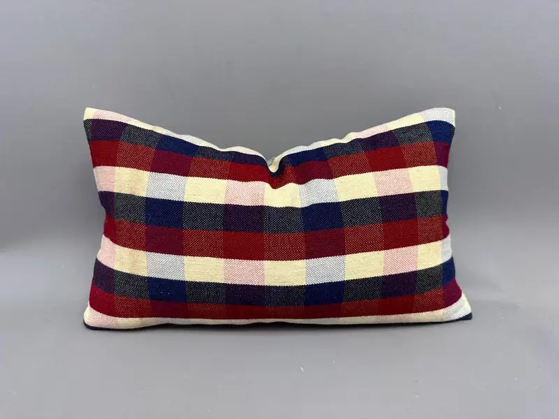 Pillow Cover, Vintage Pillow Cover, Vintage Kilim Pillow, Handmade Kilim Cushion, Kilim Cushion Sham, Decorative Cushion, 12x20 White Pillow Case - 1