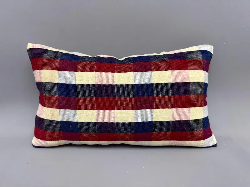 Pillow Cover, Vintage Pillow Cover, Vintage Kilim Pillow, Handmade Kilim Cushion, Kilim Cushion Sham, Decorative Cushion, 12x20 White Pillow Case - 4